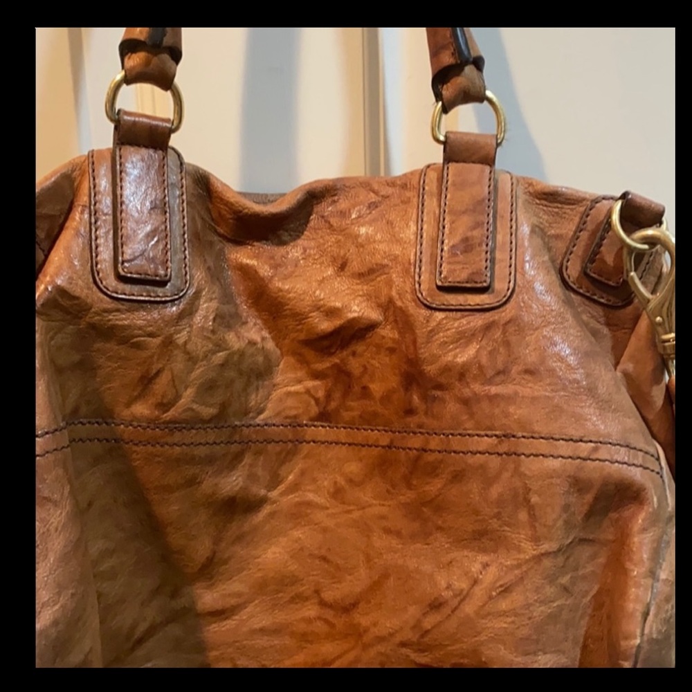 Givenchy Brown Leather Shoulder Bag with Gold Hardware - Picture 7 of 16